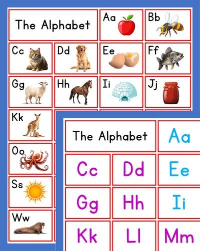 Alphabet Chart (printed on card stock)