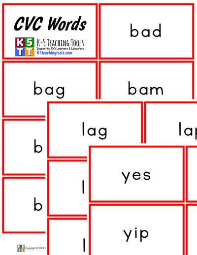 CVC Word Cards (digital file)