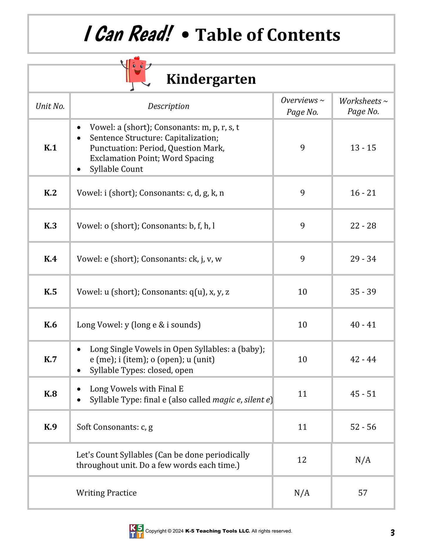 I Can Read! ~ Reading Program for Grades K-3 (printed book)