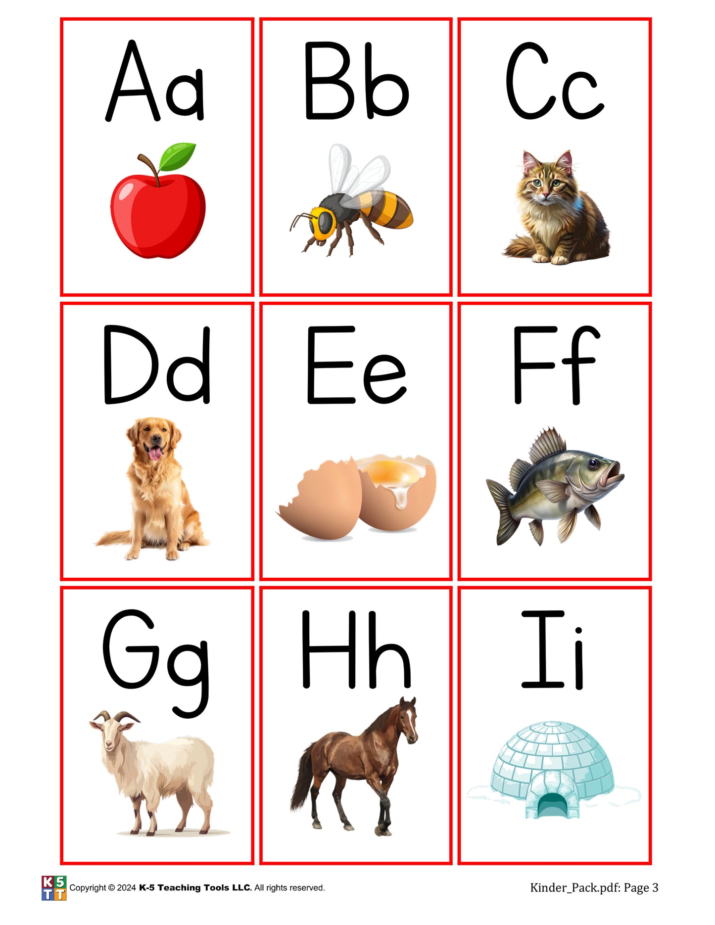 Kindergarten Read-Write Pack (digital file)